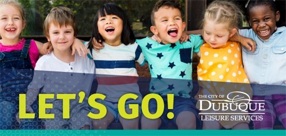 Let's go! Group of Kids with Arms Around Each Other