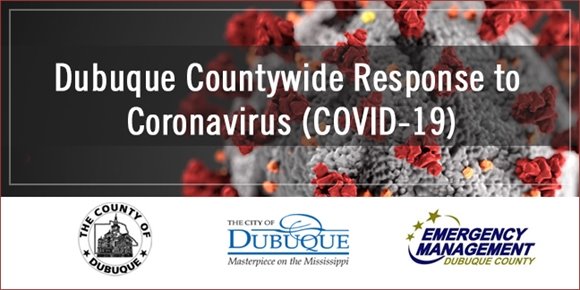 "Dubuque Countywide Response to Coronavirus" Graphic