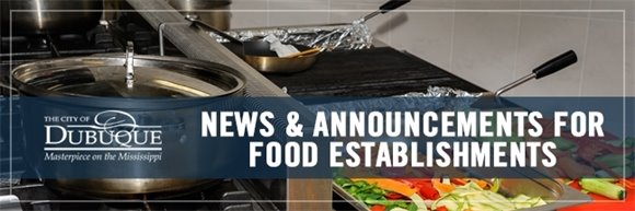 News & Announcements for Food Establishments