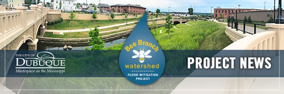 Bee Branch Project News Header Graphic