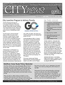 Page 1 Graphic of City News Newsletter