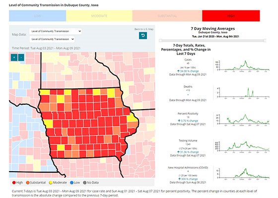 Aug. 11 Community Transmission Map