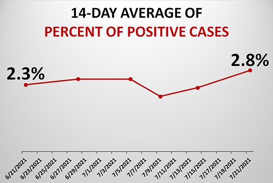 Graph of Positivity Rate