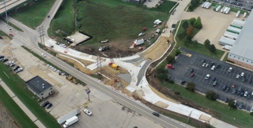 Kerper Ct. and Kerper Blvd. Roundabout Progress