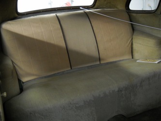 The rear seat prior to removal.
