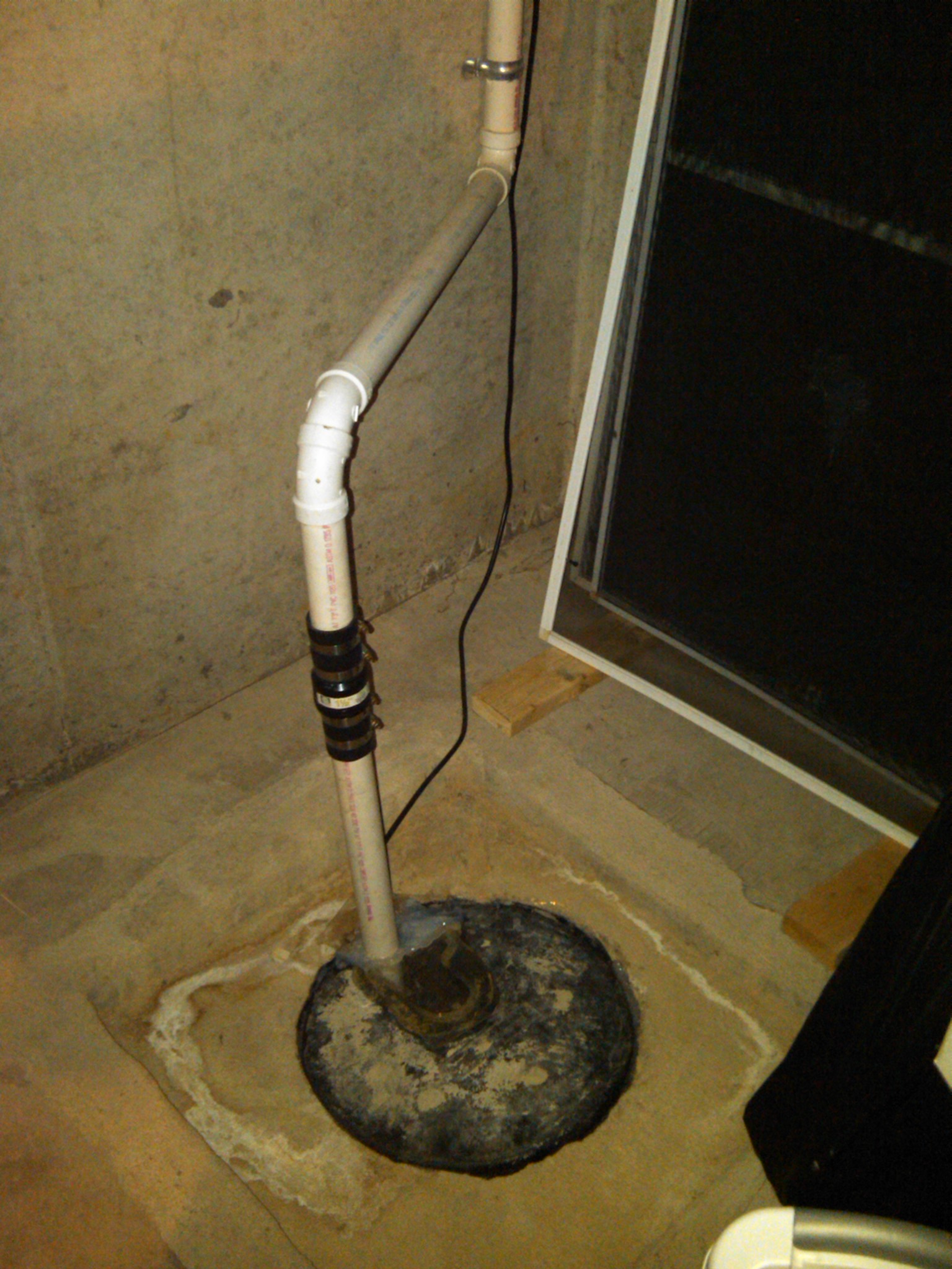 Properly Connected Sump Pump