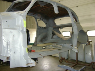 Severely damaged areas were replaced.