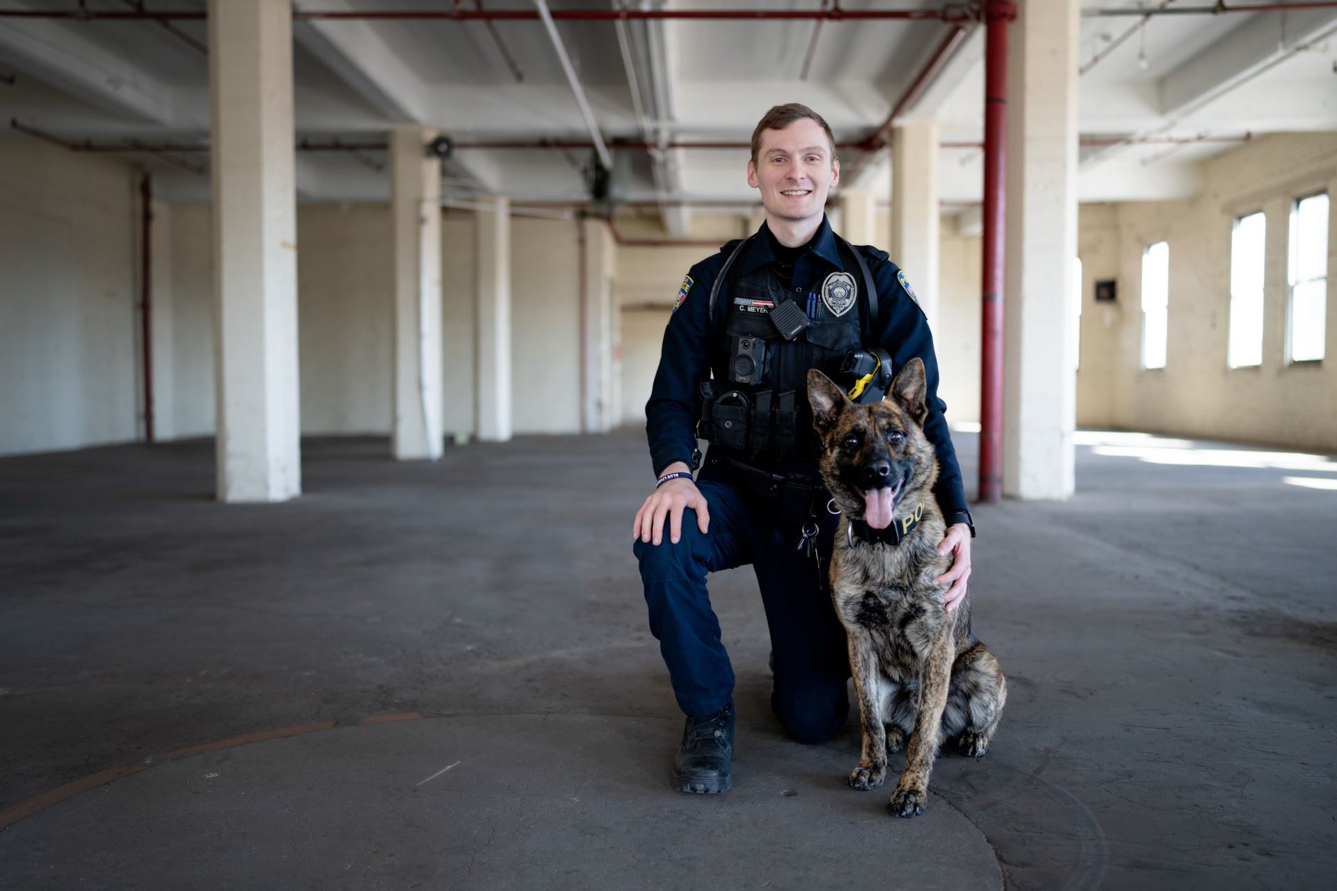 Meyer and K9 Axel